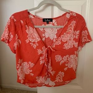 Lulus Floral Blouse